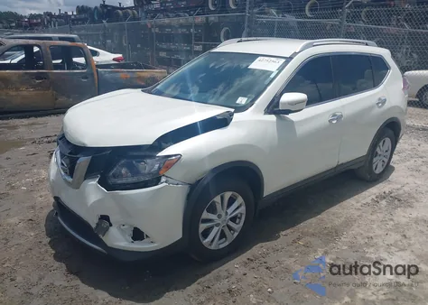 2015 Nissan Rogue Sv z USA, uszkodzony, nr VIN KNMAT2MT0FP564632